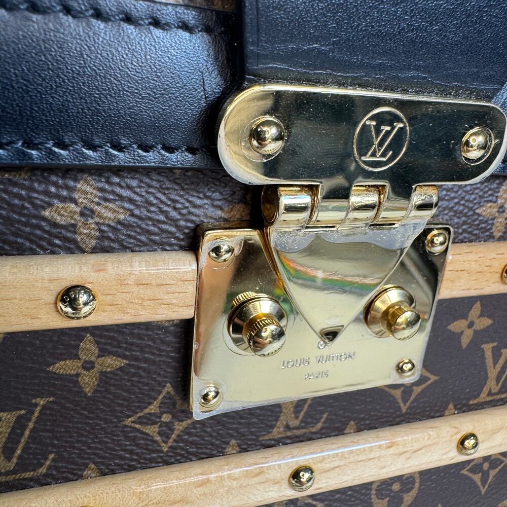Louis Vuitton Trianon Trunk bag PM Monogram Wood LV crossbody tote Rare Handbag - Picture 6 of 15